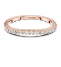 ROUND 0.216tcw Lab Diamond Wavy Eternity Engagement Classic Band