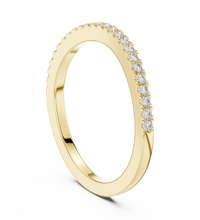 ROUND 0.216tcw Lab Diamond Wavy Eternity Engagement Classic Band