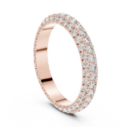 ROUND 1.512tcw Lab Diamond Engagement Classic Halfway Band