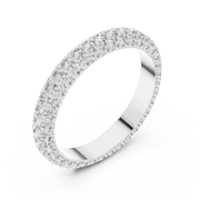 ROUND 1.512tcw Lab Diamond Engagement Classic Halfway Band