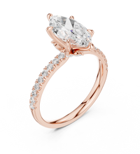 1.90tcw Marquise Lab Grown Diamond Hidden Halo Engagement Ring | IGI Certified | Ethical & Custom
