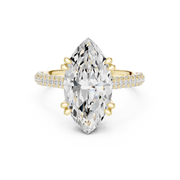 3.28tcw Marquise Lab Grown Diamond Classic Halo Engagement Ring | IGI Certified | Ethical & Custom