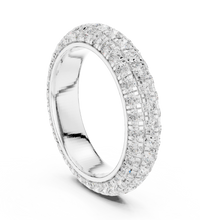 ROUND 3.04tcw Lab Diamond Wide Eternity Engagement & Wedding Band