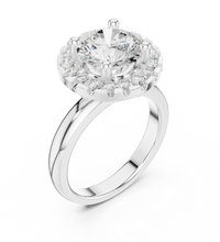 1.69tcw Round Lab Grown Diamond Halo Engagement Ring | | IGI Certified D-E-F, VVS-VS Clarity.