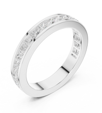 Princess Cut Lab Grown Diamond Eternity, EF Color, VS Clarity, IGI Certified Ring
