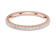 0.25ct Round Lab Diamond Wedding Band | Channel Style | IGI Certified | D-E-F VVS–VS Clarity