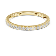 0.25ct Round Lab Diamond Wedding Band | Channel Style | IGI Certified | D-E-F VVS–VS Clarity