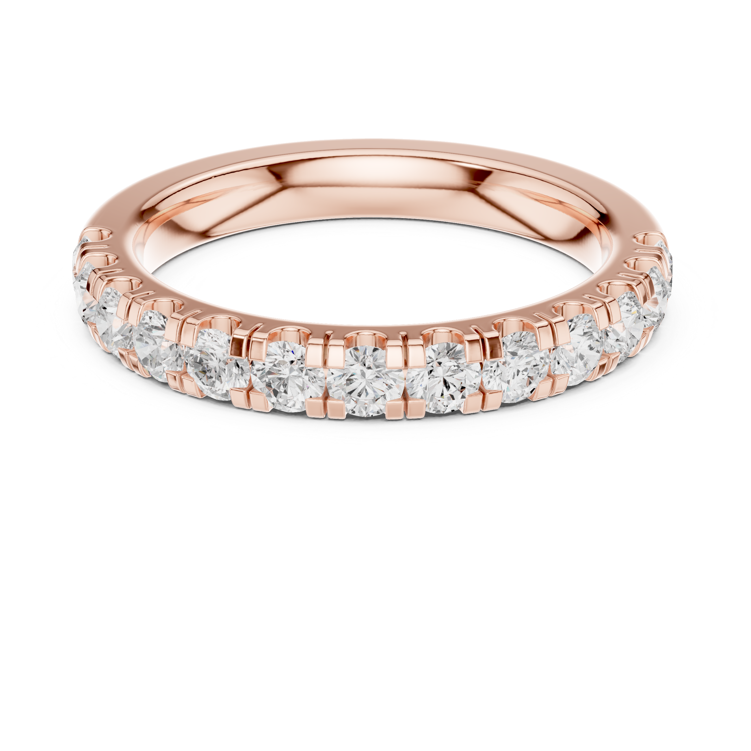 0.78ct Round Lab Diamond Wedding Band | Channel Style | IGI Certified | D-E-F VVS–VS Clarity