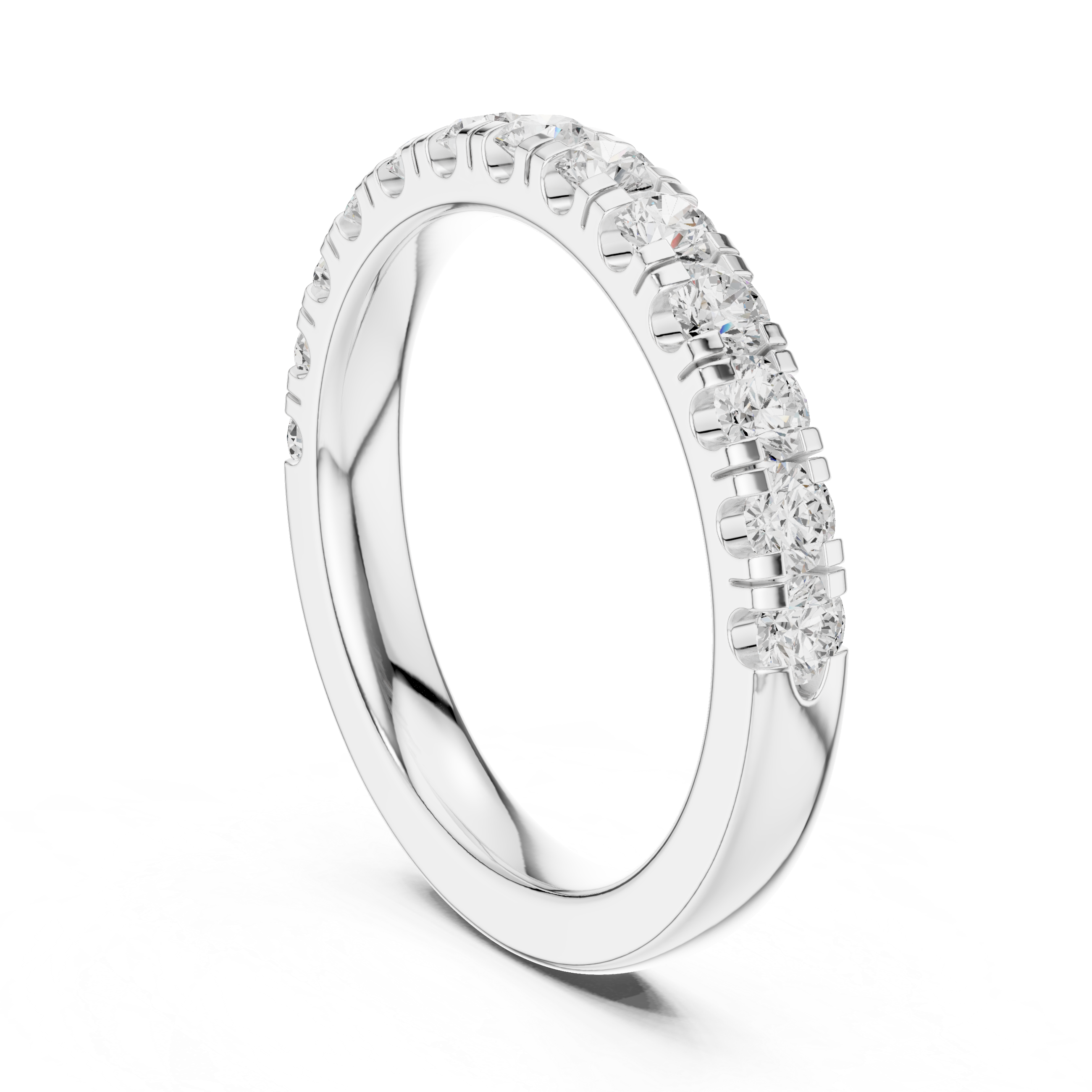 0.78ct Round Lab Diamond Wedding Band | Channel Style | IGI Certified | D-E-F VVS–VS Clarity