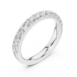 0.78ct Round Lab Diamond Wedding Band | Channel Style | IGI Certified | D-E-F VVS–VS Clarity