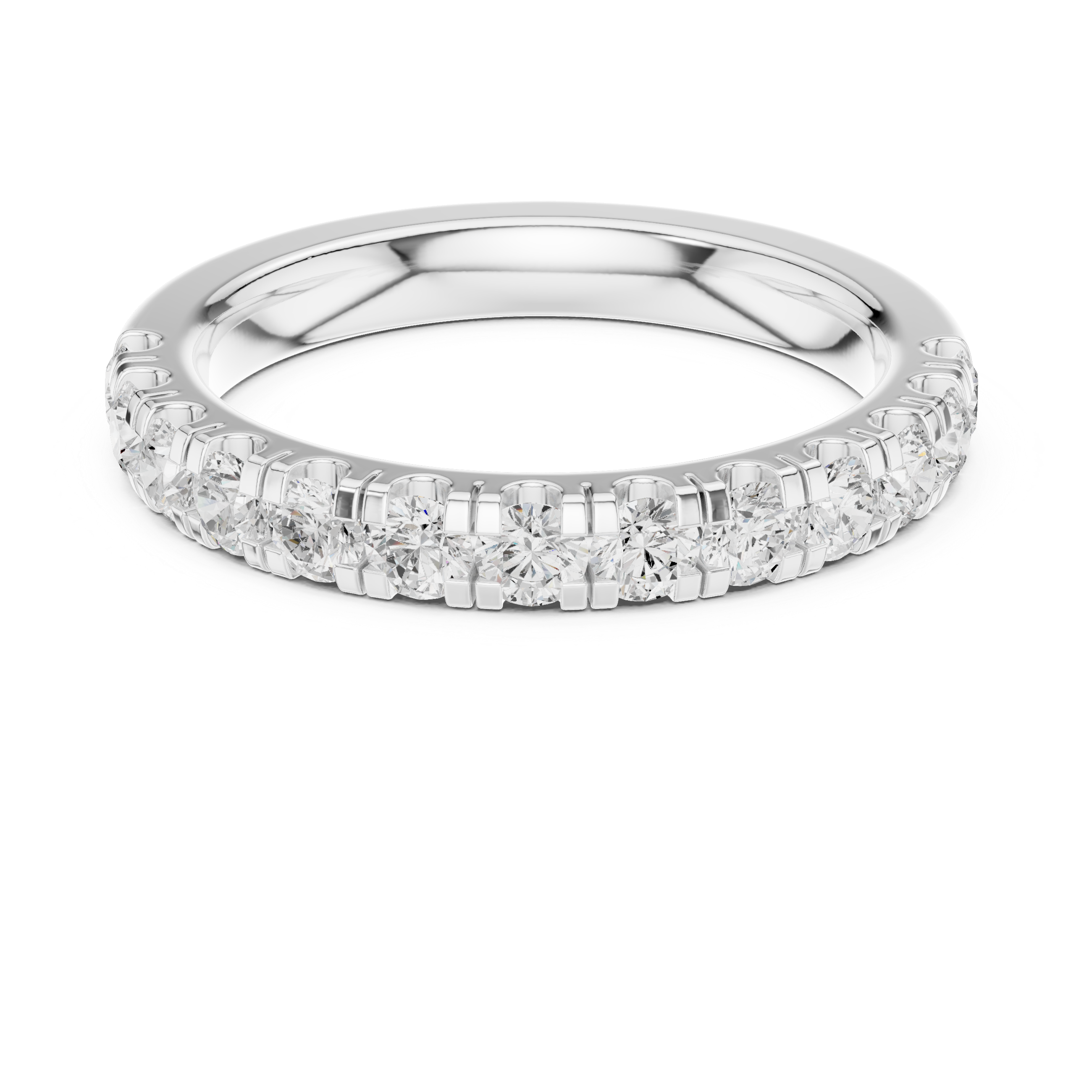 0.78ct Round Lab Diamond Wedding Band | Channel Style | IGI Certified | D-E-F VVS–VS Clarity
