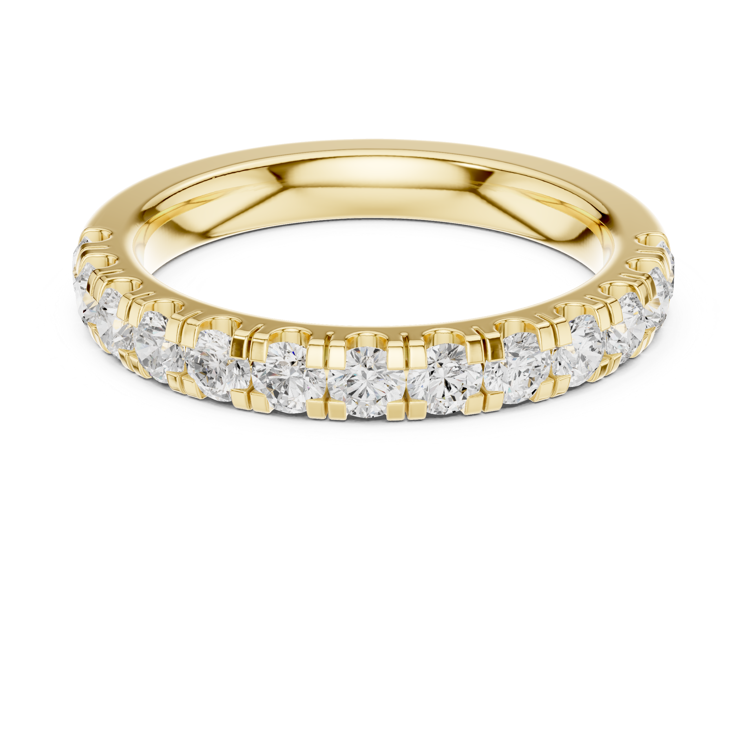 0.78ct Round Lab Diamond Wedding Band | Channel Style | IGI Certified | D-E-F VVS–VS Clarity