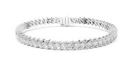 8.40tcw Marquise Lab Diamond Tennis Bracelet | E-F Color - VS Clarity | IGI Certified | Custom Gold