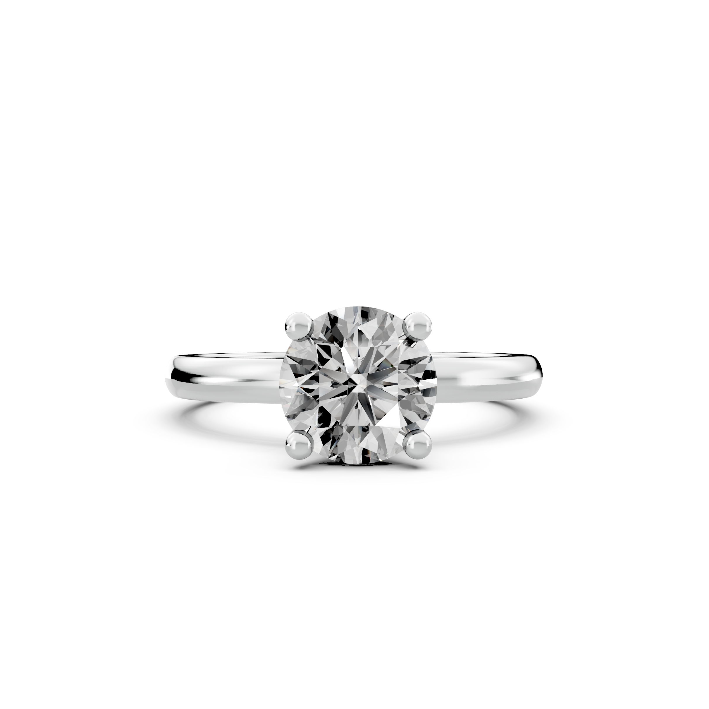 1.00ct Round Lab Grown Diamond Solitaire Ring | D-E-F, VVS-VS Clarity | IGI Certified | Custom Gold