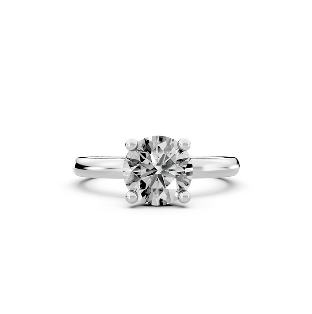 1.00ct Round Lab Grown Diamond Solitaire Ring | D-E-F, VVS-VS Clarity | IGI Certified | Custom Gold