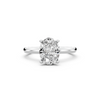 1.00ct Oval Lab Grown Diamond Solitaire Ring | D-E-F, VVS-VS Clarity | IGI Certified | Custom Gold