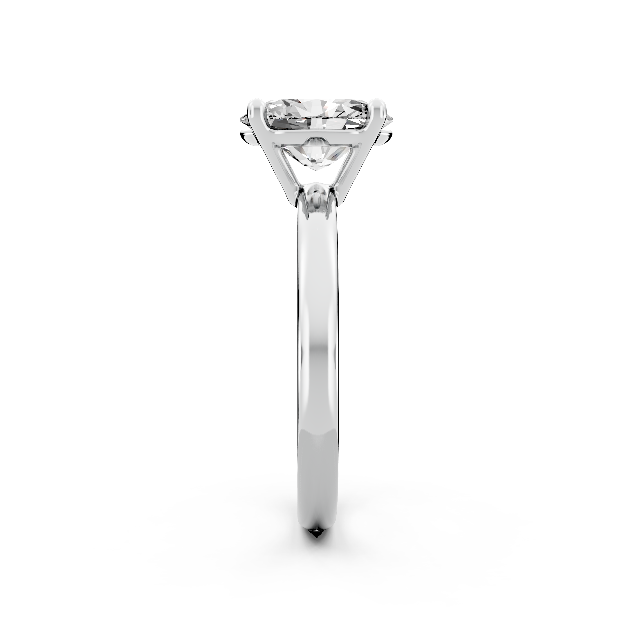 1.00ct Oval Lab Grown Diamond Solitaire Ring | D-E-F, VVS-VS Clarity | IGI Certified | Custom Gold
