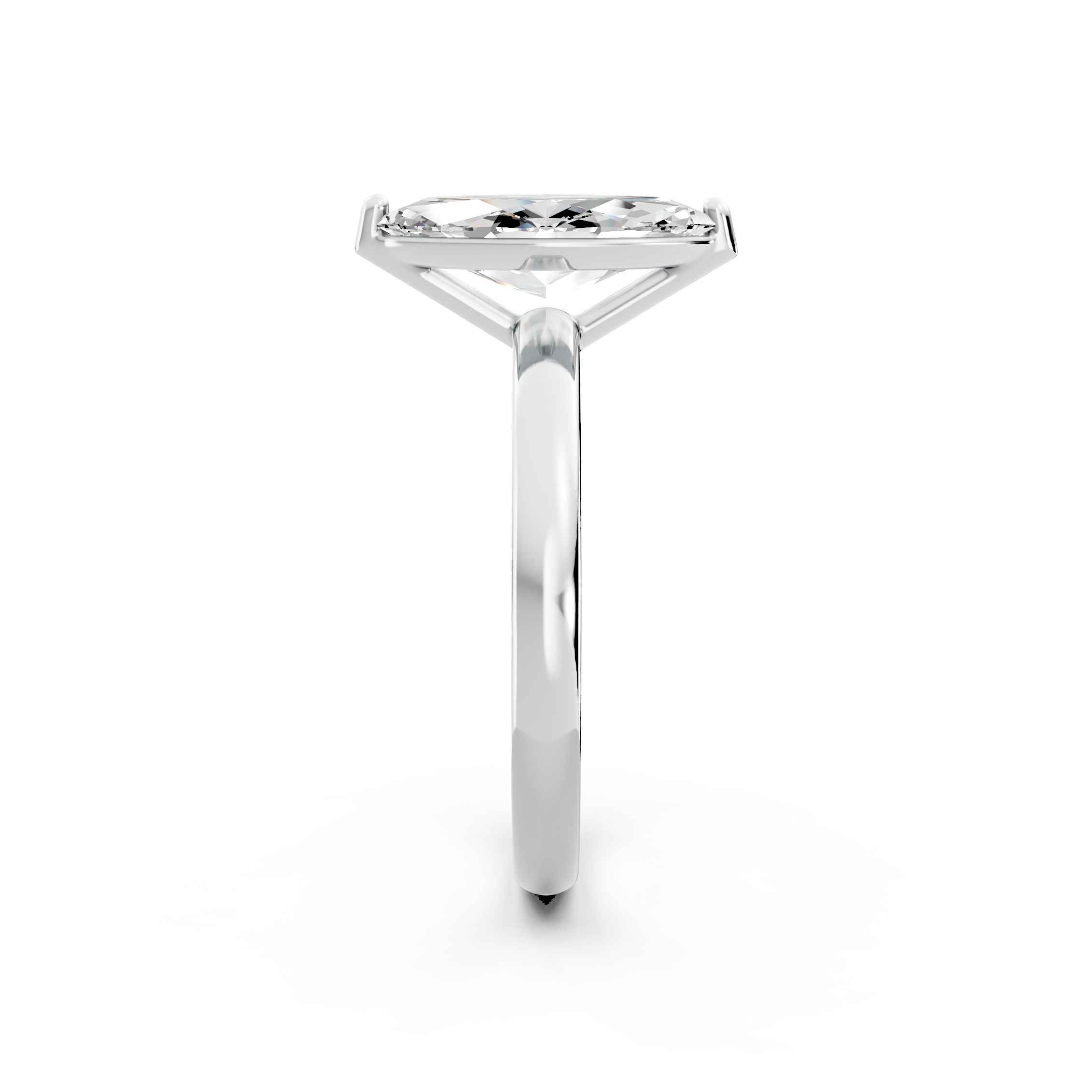 1.00ct Marquise Lab Grown Diamond Solitaire Ring | D-E-F, VVS-VS Clarity | IGI Certified | Custom Gold