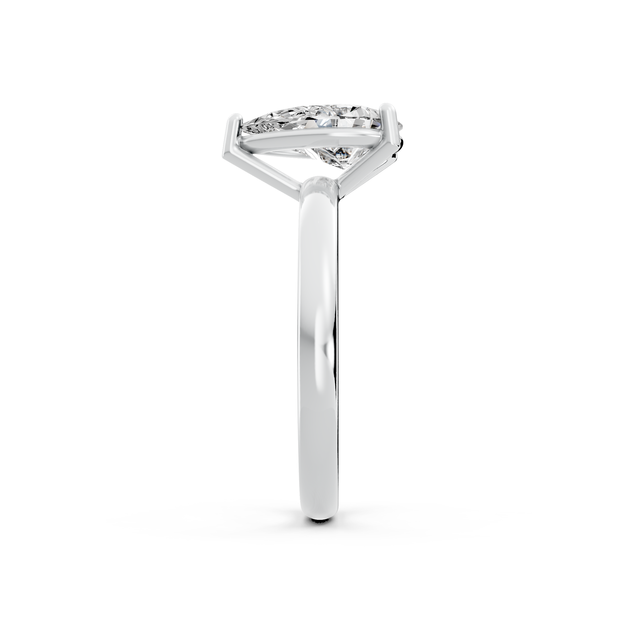 1.00ct Pear Lab Grown Diamond Solitaire Ring | D-E-F, VVS-VS Clarity | IGI Certified | Custom Gold