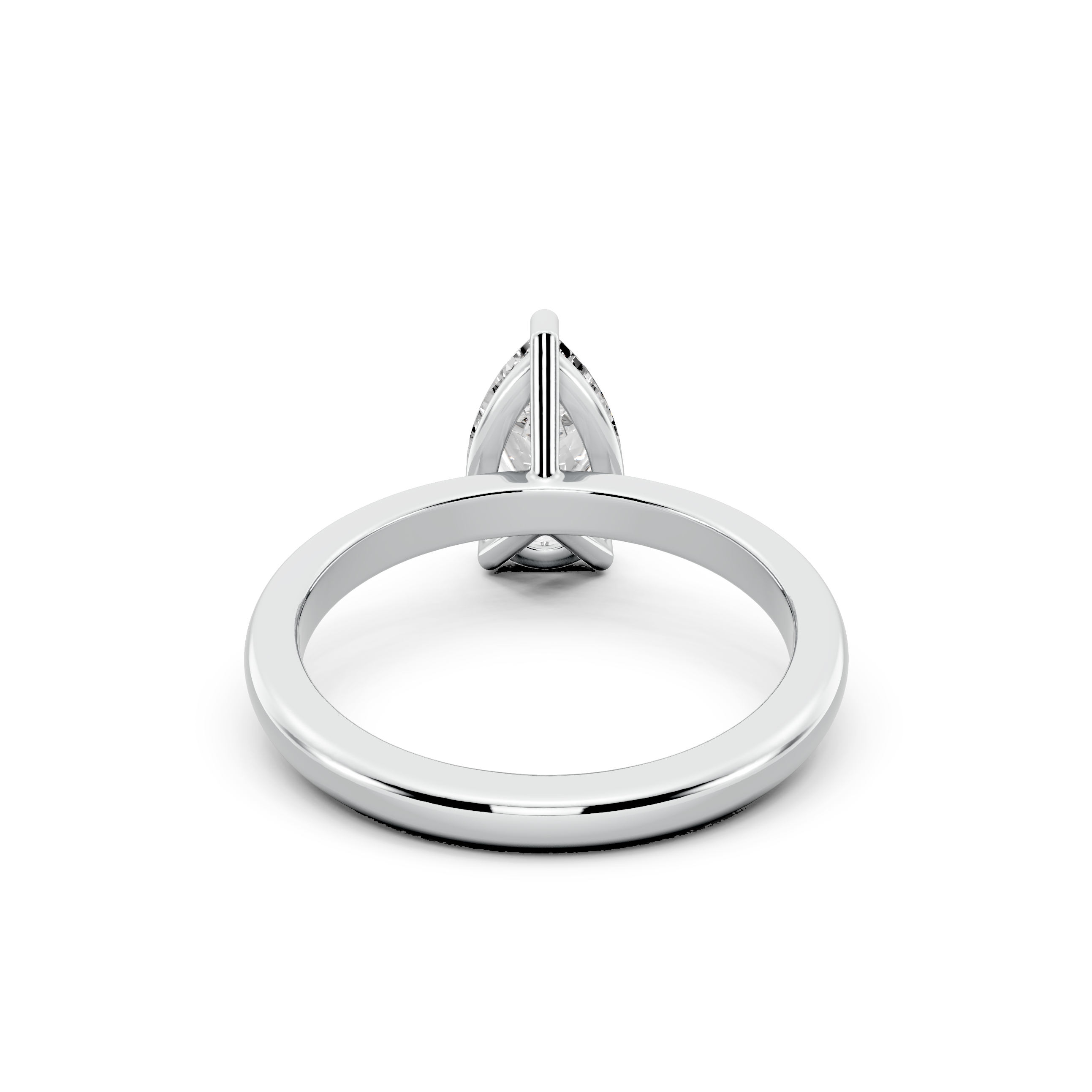 1.00ct Pear Lab Grown Diamond Solitaire Ring | D-E-F, VVS-VS Clarity | IGI Certified | Custom Gold