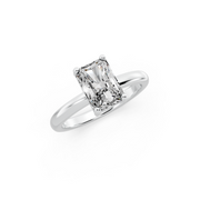 1.00ct Radiant Lab Grown Diamond Solitaire Ring | D-E-F, VVS-VS Clarity | IGI Certified | Custom Gold