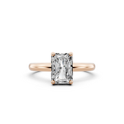 1.00ct Radiant Lab Grown Diamond Solitaire Ring | D-E-F, VVS-VS Clarity | IGI Certified | Custom Gold