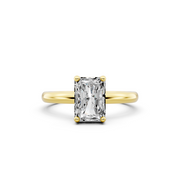 1.00ct Radiant Lab Grown Diamond Solitaire Ring | D-E-F, VVS-VS Clarity | IGI Certified | Custom Gold
