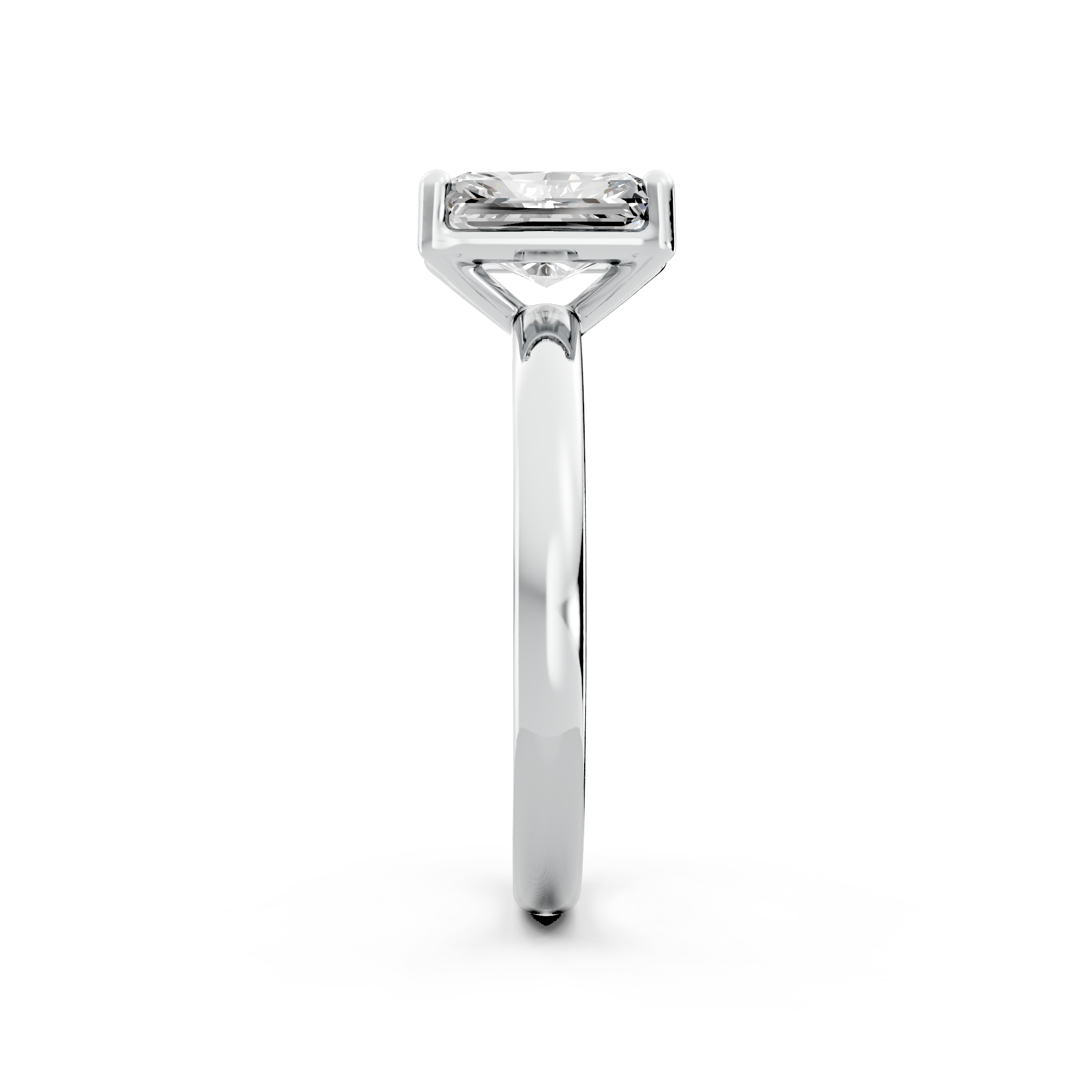 1.00ct Radiant Lab Grown Diamond Solitaire Ring | D-E-F, VVS-VS Clarity | IGI Certified | Custom Gold