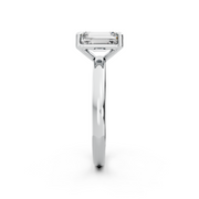 1.00ct Emerald Lab Grown Diamond Solitaire Ring | D-E-F, VVS-VS Clarity | IGI Certified | Custom Gold