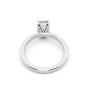 1.00ct Emerald Lab Grown Diamond Solitaire Ring | D-E-F, VVS-VS Clarity | IGI Certified | Custom Gold