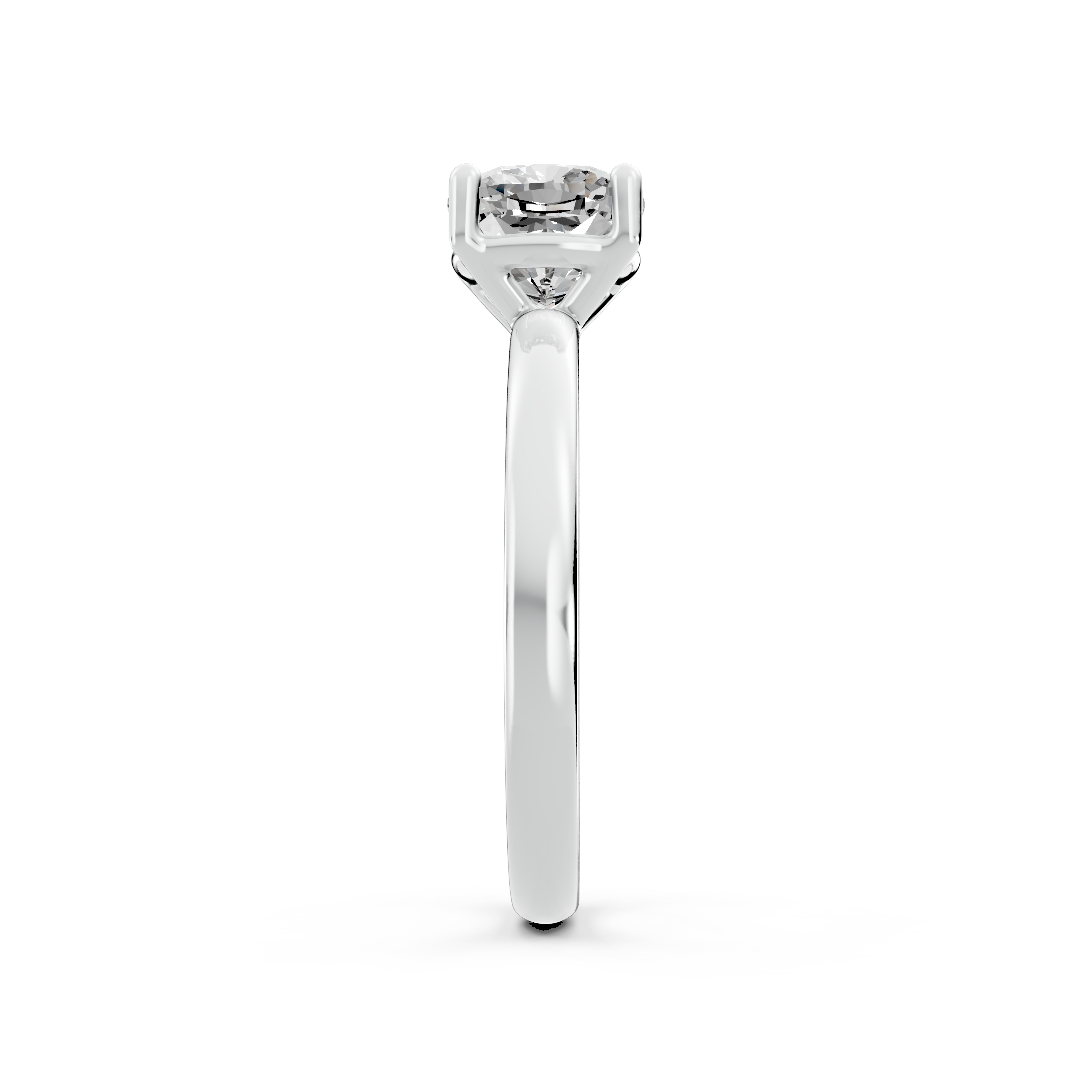1.00ct Cushion Lab Grown Diamond Solitaire Ring | D-E-F, VVS-VS Clarity | IGI Certified | Custom Gold