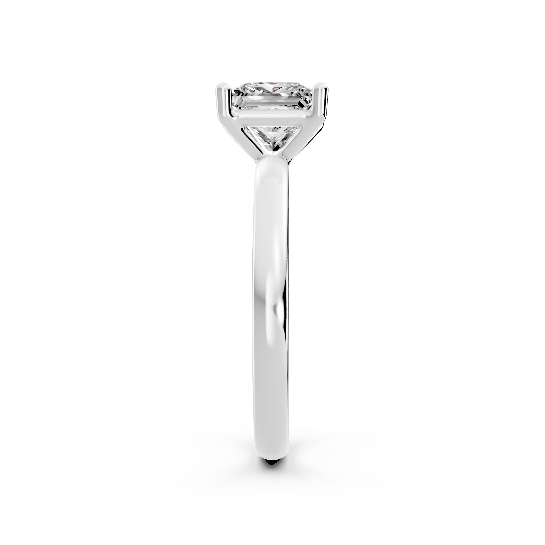1.00ct Princess Lab Grown Diamond Solitaire Ring | D-E-F, VVS-VS Clarity | IGI Certified | Custom Gold