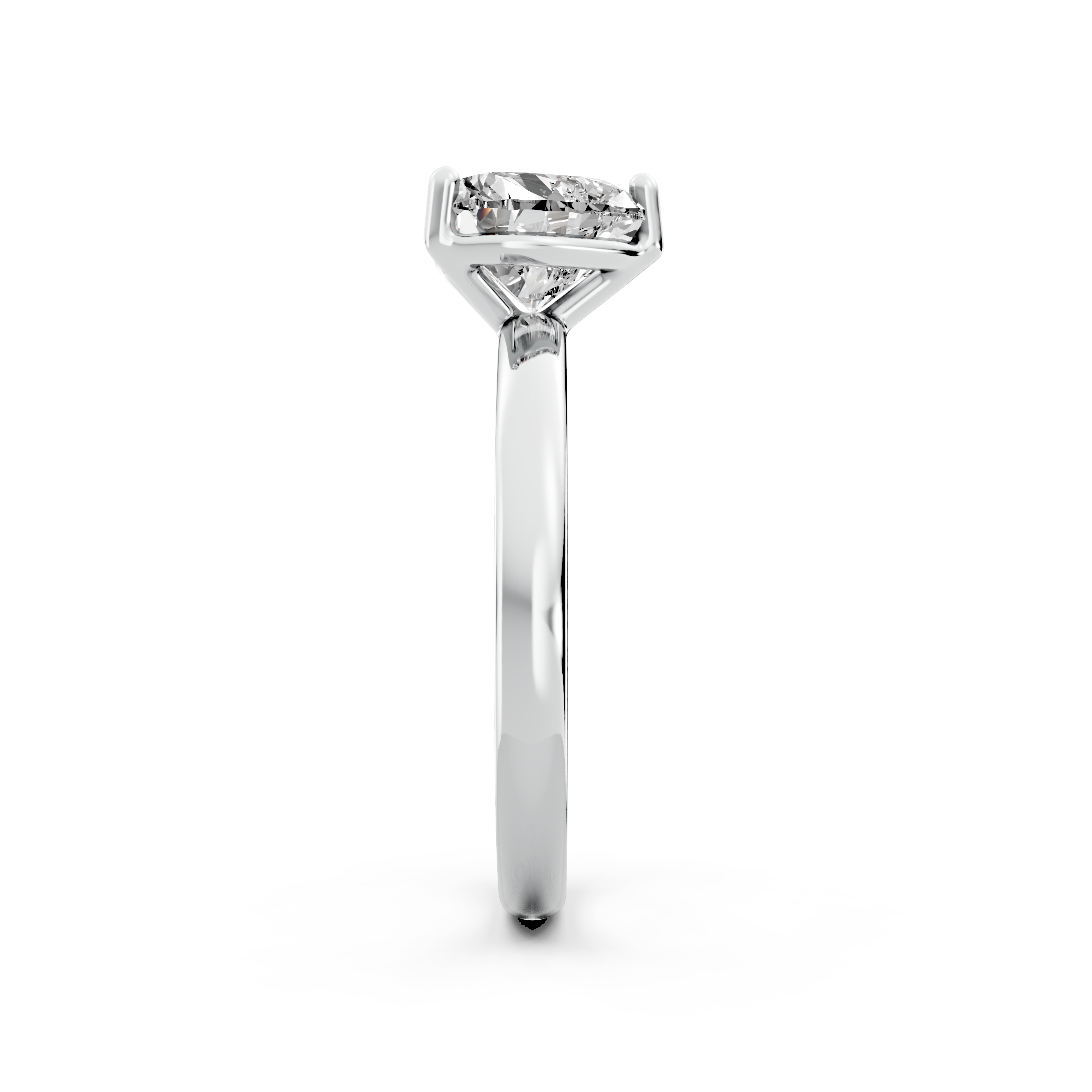 1.00ct Heart Lab Grown Diamond Solitaire Ring | D-E-F, VVS-VS Clarity | IGI Certified | Custom Gold