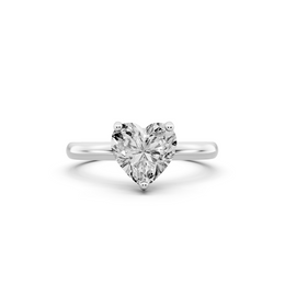 1.00ct Heart Lab Grown Diamond Solitaire Ring | D-E-F, VVS-VS Clarity | IGI Certified | Custom Gold