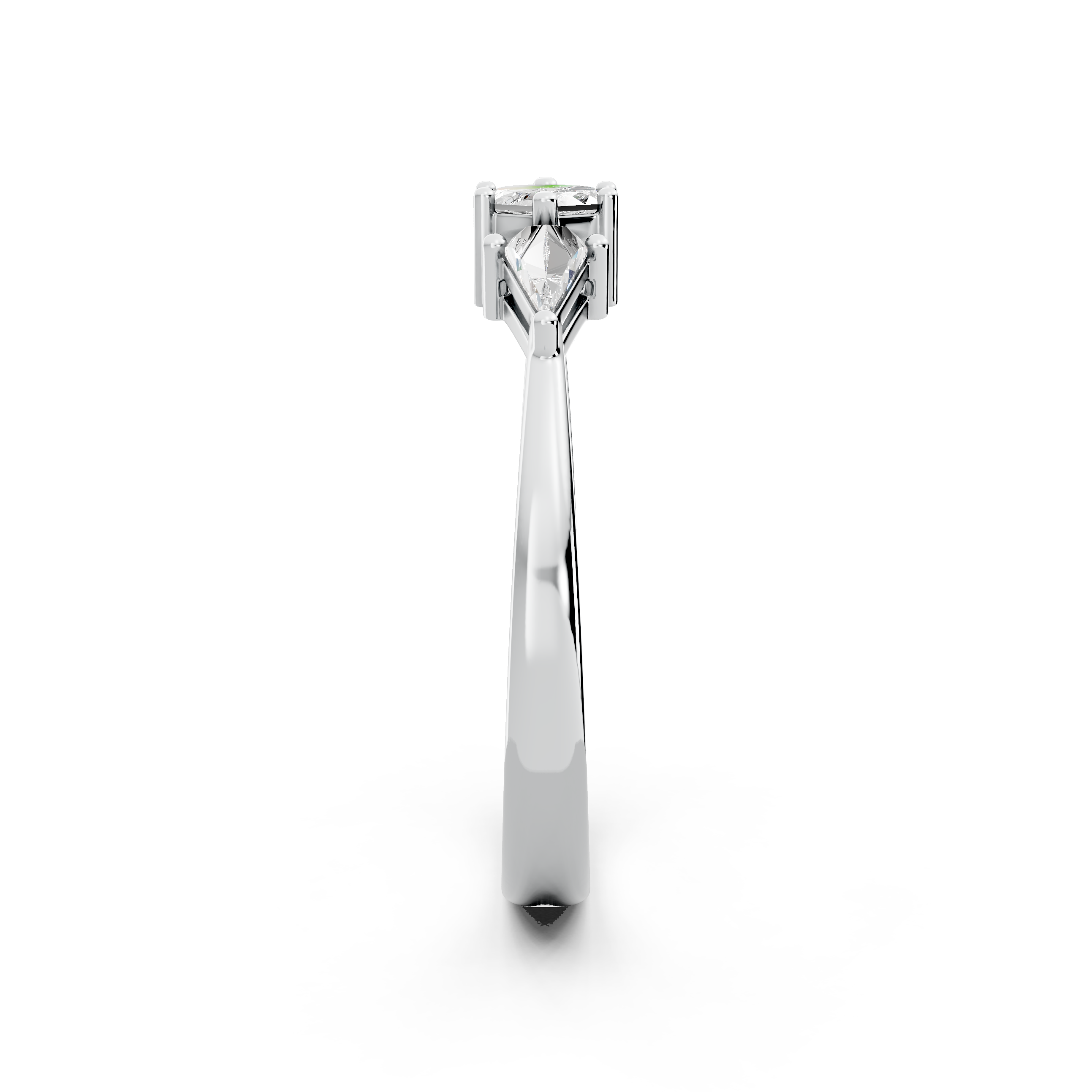 Hexagon & Kite Custom-cut Lab Grown Diamond Unique Engagement Ring | Custom Gold |