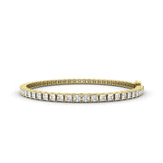 5tct Princess Cut Lab Created Diamond Tennis Bracelet, E-F Color, VS Clarity, IGI Certificate