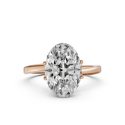 3.00CT Oval Moissanite  Diamond Engagement Ring Solitaire Wedding Ring 1st Anniversary Ring Gift Simple Oval Diamond Ring for Proposal Oval Brilliant