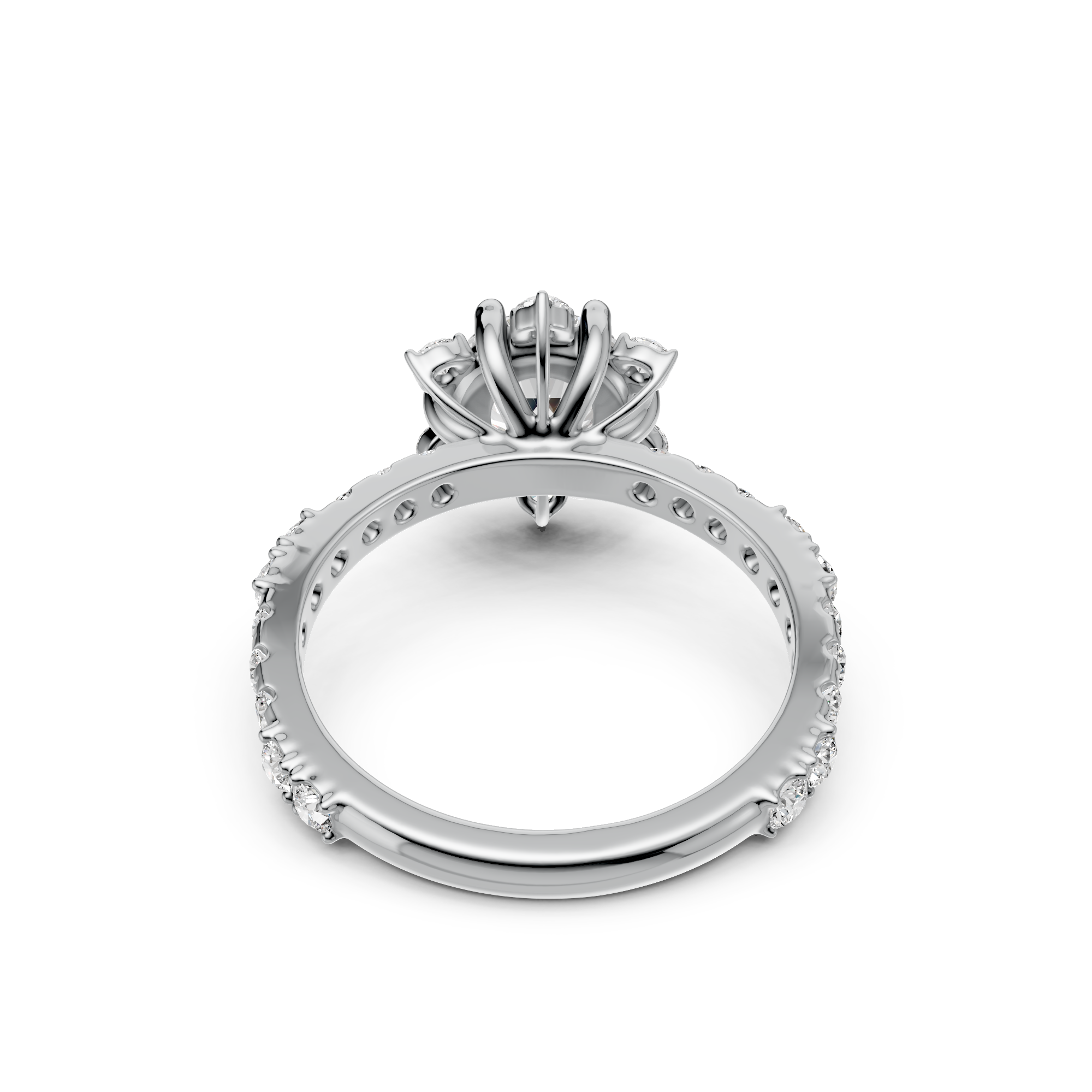 2.18tcw Round Lab Diamond Halo Engagement Ring | Vintage Gold | IGI Certified