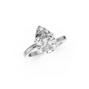 2.50ct PEAR Lab Diamond Iconic Claw Solitaire Engagement Ring | IGI Certified | Custom Gold |