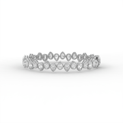 9.00 tct Pear Lab Created Diamond Tennis Bracelet, E-F Color, VS Clarity, IGI Certificate