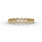 9.00 tct Pear Lab Created Diamond Tennis Bracelet, E-F Color, VS Clarity, IGI Certificate