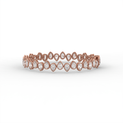 9.00 tct Pear Lab Created Diamond Tennis Bracelet, E-F Color, VS Clarity, IGI Certificate