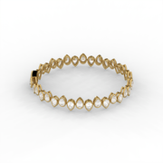 9.00 tct Pear Lab Created Diamond Tennis Bracelet, E-F Color, VS Clarity, IGI Certificate