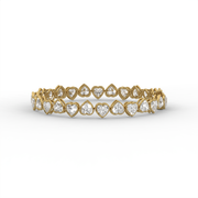 13.50 tct Heart Lab Created Diamond Tennis Bracelet, E-F Color, VS Clarity, IGI Certificate