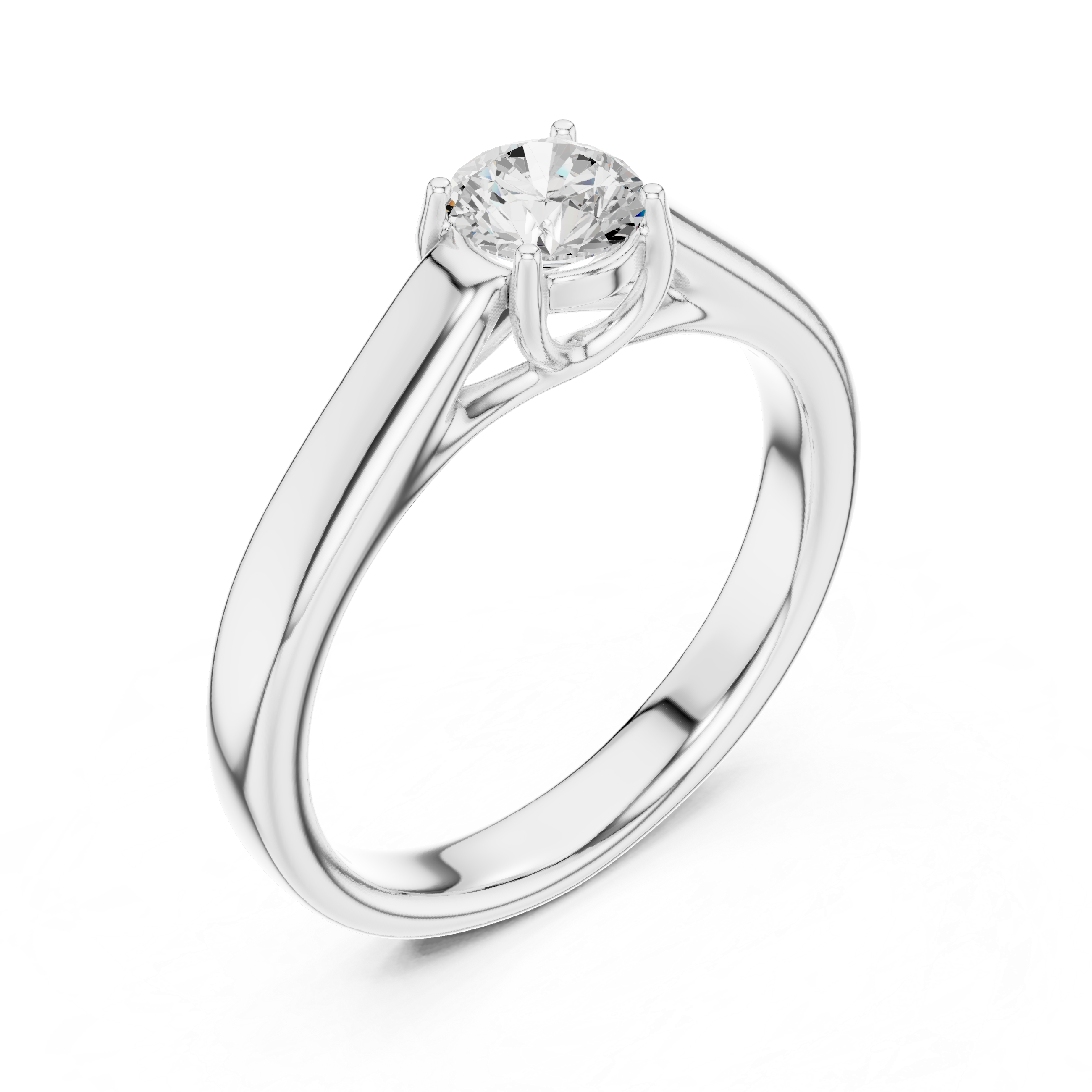1.10tcw Round Lab Grown Diamond Solitaire Ring | IGI Certified | Custom Gold