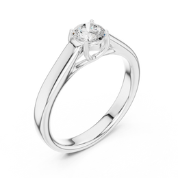 1.10tcw Round Lab Grown Diamond Solitaire Ring | IGI Certified | Custom Gold