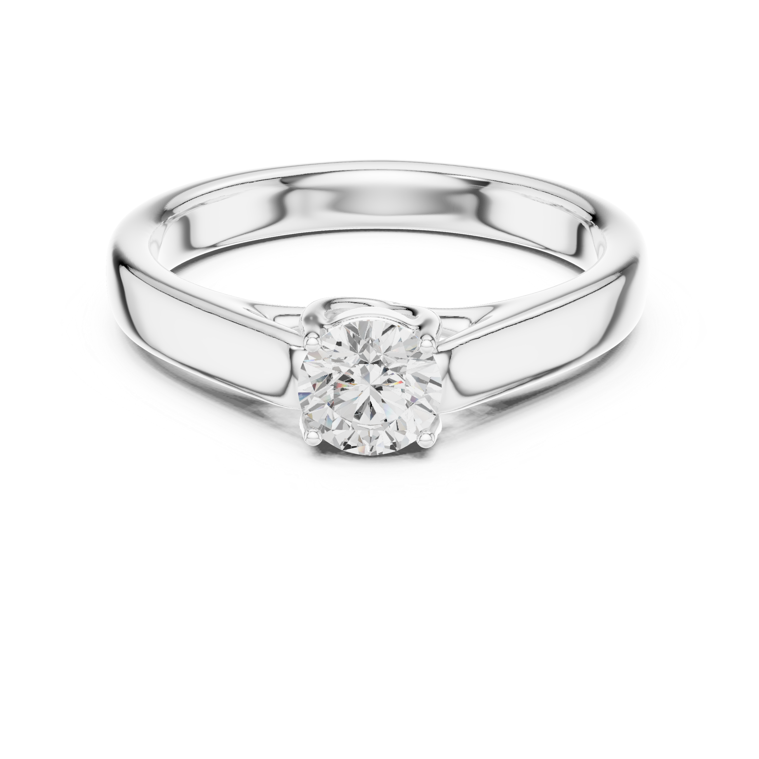 1.10tcw Round Lab Grown Diamond Solitaire Ring | IGI Certified | Custom Gold