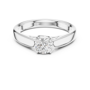 1.10tcw Round Lab Grown Diamond Solitaire Ring | IGI Certified | Custom Gold