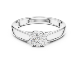 1.10tcw Round Lab Grown Diamond Solitaire Ring | IGI Certified | Custom Gold