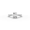1.35ct Oval Lab Grown Diamond Engagement Ring | Hidden Halo | IGI Certified